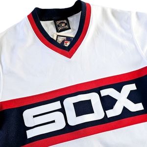 Majestic NWT MLB Carlton Fisk Embroidered Chicago White Sox Jersey Sz Small USA